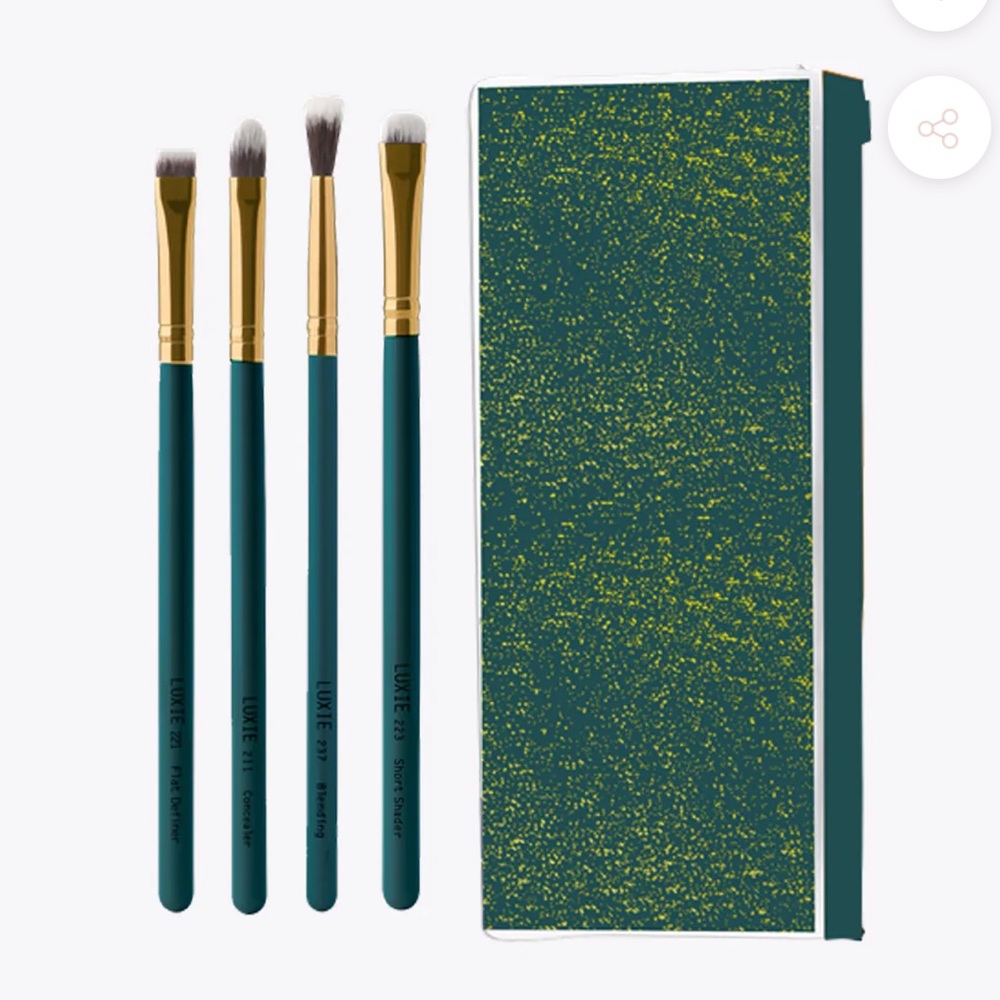 LUXIE Enchanted Eye Set Comes with case Make Up Brush Set NWT